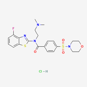 N-(2-(dimethylamino)ethyl)-N-(4-fluorobenzo[d]thiazol-2-yl)-4-(morpholinosulfonyl)benzamide hydrochloride