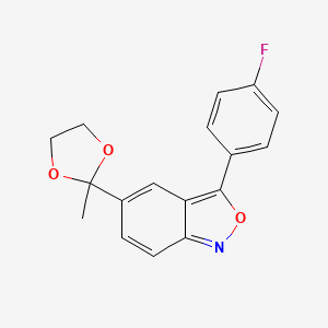 3-(4-Fluorophenyl)-5-(2-methyl-1,3-dioxolan-2-yl)-2,1-benzoxazole