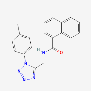 N-((1-(p-tolyl)-1H-tetrazol-5-yl)methyl)-1-naphthamide