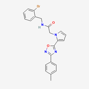 N-(2-bromobenzyl)-2-{2-[3-(4-methylphenyl)-1,2,4-oxadiazol-5-yl]-1H-pyrrol-1-yl}acetamide