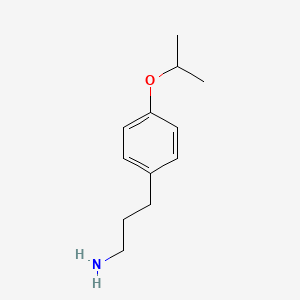 molecular formula C12H19NO B2694142 3-[4-(Propan-2-yloxy)phenyl]propan-1-amine CAS No. 937653-35-5