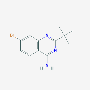 molecular formula C12H14BrN3 B2694144 7-Bromo-2-(tert-butyl)quinazolin-4-amine CAS No. 2089300-53-6