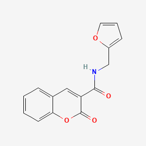 molecular formula C15H11NO4 B2694194 N-(2-furylmethyl)-2-oxo-2H-chromene-3-carboxamide CAS No. 30982-47-9