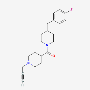 B2694203 4-[(4-Fluorophenyl)methyl]-1-[1-(prop-2-yn-1-yl)piperidine-4-carbonyl]piperidine CAS No. 1311779-60-8