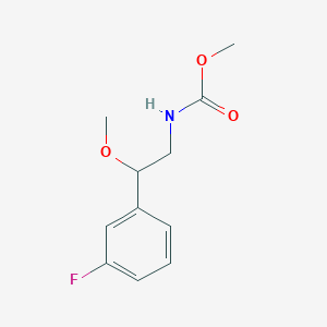 molecular formula C11H14FNO3 B2694237 methyl N-[2-(3-fluorophenyl)-2-methoxyethyl]carbamate CAS No. 1797182-97-8