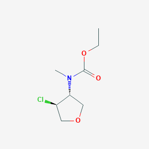 molecular formula C8H14ClNO3 B2694244 Ethyl N-[(3R,4S)-4-chlorooxolan-3-yl]-N-methylcarbamate CAS No. 2247107-36-2