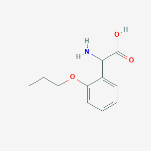 molecular formula C11H15NO3 B2694303 Amino(2-propoxyphenyl)acetic acid CAS No. 1031794-78-1