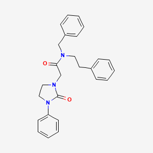 molecular formula C26H27N3O2 B2694374 N-benzyl-2-(2-oxo-3-phenylimidazolidin-1-yl)-N-(2-phenylethyl)acetamide CAS No. 1251545-90-0