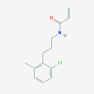 molecular formula C13H16ClNO B2694387 N-[3-(2-Chloro-6-methylphenyl)propyl]prop-2-enamide CAS No. 2411306-04-0