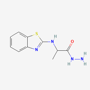 2-[(1,3-Benzothiazol-2-yl)amino]propanehydrazide