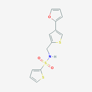 N-[[4-(Furan-2-yl)thiophen-2-yl]methyl]thiophene-2-sulfonamide
