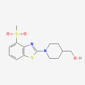 [1-(4-Methanesulfonyl-1,3-benzothiazol-2-yl)piperidin-4-yl]methanol
