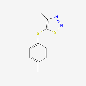 4-Methyl-5-[(4-methylphenyl)sulfanyl]-1,2,3-thiadiazole
