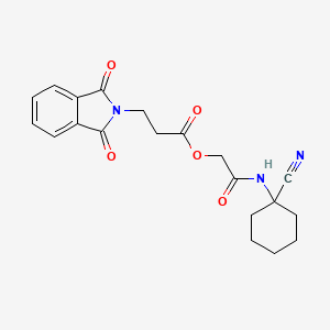 [(1-cyanocyclohexyl)carbamoyl]methyl 3-(1,3-dioxo-2,3-dihydro-1H-isoindol-2-yl)propanoate