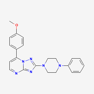 7-(4-Methoxyphenyl)-2-(4-phenylpiperazino)[1,2,4]triazolo[1,5-a]pyrimidine