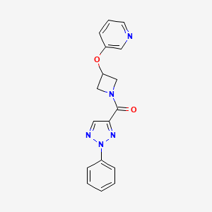 (2-phenyl-2H-1,2,3-triazol-4-yl)(3-(pyridin-3-yloxy)azetidin-1-yl)methanone