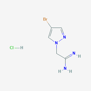 2-(4-bromo-1H-pyrazol-1-yl)ethanimidamide hydrochloride