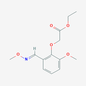 Ethyl 2-{2-methoxy-6-[(methoxyimino)methyl]-phenoxy}acetate