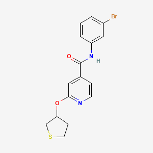 molecular formula C16H15BrN2O2S B2694521 N-(3-bromophenyl)-2-(thiolan-3-yloxy)pyridine-4-carboxamide CAS No. 2034428-69-6