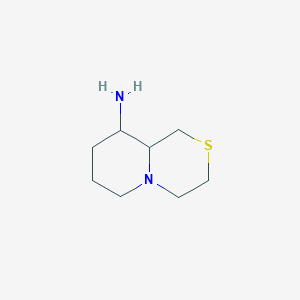 molecular formula C8H16N2S B2694535 Octahydropyrido[2,1-c]thiomorpholin-9-amine CAS No. 84005-78-7
