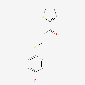 3-[(4-Fluorophenyl)sulfanyl]-1-(2-thienyl)-1-propanone
