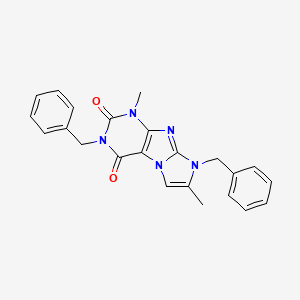 2,6-Dibenzyl-4,7-dimethylpurino[7,8-a]imidazole-1,3-dione