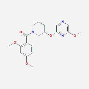 (2,4-Dimethoxyphenyl)(3-((6-methoxypyrazin-2-yl)oxy)piperidin-1-yl)methanone