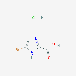 molecular formula C4H4BrClN2O2 B2694583 5-Bromo-1H-imidazole-2-carboxylic acid hydrochloride CAS No. 2375260-25-4