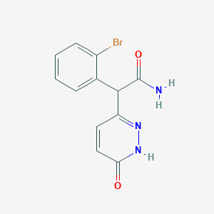 2-(2-Bromophenyl)-2-(6-hydroxy-3-pyridazinyl)acetamide