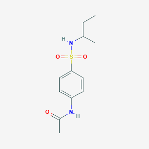 molecular formula C12H18N2O3S B269461 N-[4-(butan-2-ylsulfamoyl)phenyl]acetamide 