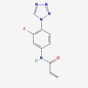 N-[3-Fluoro-4-(tetrazol-1-yl)phenyl]prop-2-enamide