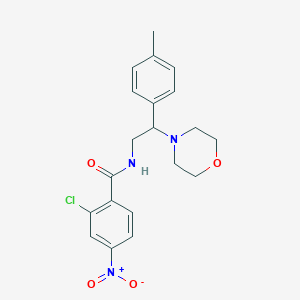 2-chloro-N-(2-morpholino-2-(p-tolyl)ethyl)-4-nitrobenzamide