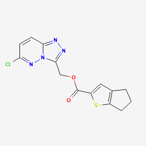 {6-chloro-[1,2,4]triazolo[4,3-b]pyridazin-3-yl}methyl 4H,5H,6H-cyclopenta[b]thiophene-2-carboxylate