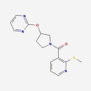 (2-(Methylthio)pyridin-3-yl)(3-(pyrimidin-2-yloxy)pyrrolidin-1-yl)methanone