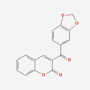 3-(2H-1,3-benzodioxole-5-carbonyl)-2H-chromen-2-one