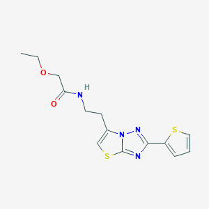 2-ethoxy-N-(2-(2-(thiophen-2-yl)thiazolo[3,2-b][1,2,4]triazol-6-yl)ethyl)acetamide
