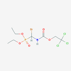 molecular formula C8H14BrCl3NO5P B026947 Diethyl(TROC-amino)bromomethylphosphonate CAS No. 108217-08-9