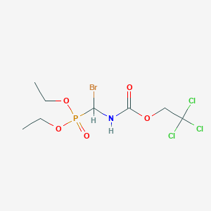 molecular formula C8H14BrCl3NO5P B026947 2,2,2-三氯乙基 N-[溴(二乙氧基磷酰)甲基]氨基甲酸酯 CAS No. 108217-08-9