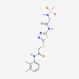 N-(2,3-dimethylphenyl)-2-((5-(2-(N-methylmethylsulfonamido)acetamido)-1,3,4-thiadiazol-2-yl)thio)acetamide