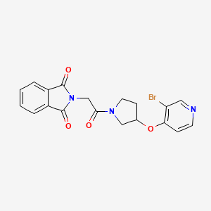 2-[2-[3-(3-Bromopyridin-4-yl)oxypyrrolidin-1-yl]-2-oxoethyl]isoindole-1,3-dione