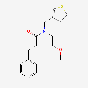 molecular formula C17H21NO2S B2694723 N-(2-methoxyethyl)-3-phenyl-N-(thiophen-3-ylmethyl)propanamide CAS No. 1219906-48-5