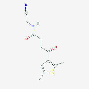 molecular formula C12H14N2O2S B2694726 N-(cyanomethyl)-4-(2,5-dimethylthiophen-3-yl)-4-oxobutanamide CAS No. 1311677-51-6