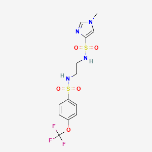 1-methyl-N-(2-(4-(trifluoromethoxy)phenylsulfonamido)ethyl)-1H-imidazole-4-sulfonamide