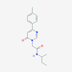 molecular formula C17H21N3O2 B2694793 N-(sec-butyl)-2-(6-oxo-4-(p-tolyl)pyrimidin-1(6H)-yl)acetamide CAS No. 1058485-16-7