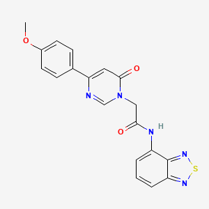 N-(benzo[c][1,2,5]thiadiazol-4-yl)-2-(4-(4-methoxyphenyl)-6-oxopyrimidin-1(6H)-yl)acetamide