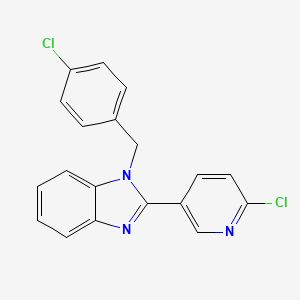 1-(4-chlorobenzyl)-2-(6-chloro-3-pyridinyl)-1H-1,3-benzimidazole