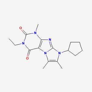 6-Cyclopentyl-2-ethyl-4,7,8-trimethylpurino[7,8-a]imidazole-1,3-dione