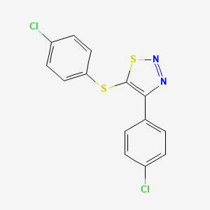 4-(4-Chlorophenyl)-5-[(4-chlorophenyl)sulfanyl]-1,2,3-thiadiazole