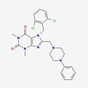 7-(2,6-dichlorobenzyl)-1,3-dimethyl-8-((4-phenylpiperazin-1-yl)methyl)-1H-purine-2,6(3H,7H)-dione