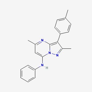 2,5-dimethyl-3-(4-methylphenyl)-N-phenylpyrazolo[1,5-a]pyrimidin-7-amine